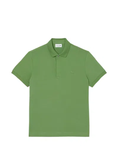 Lacoste Short-sleeve Regular-fit Polo Shirt In Green