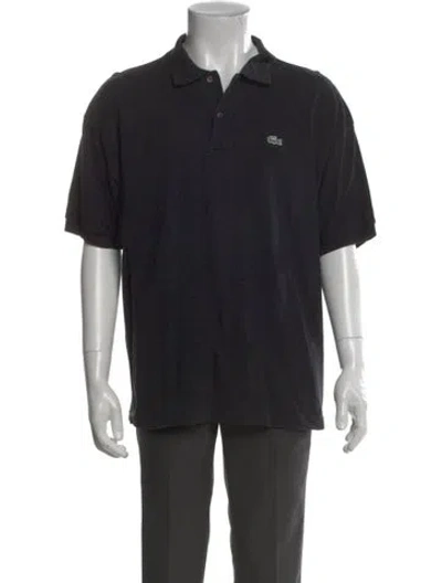 Pre-owned Lacoste Short Sleeve Shirt In Black