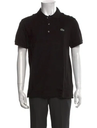 Pre-owned Lacoste Short Sleeve Shirt In Black