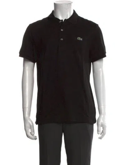 Pre-owned Lacoste Short Sleeve Shirt In Black