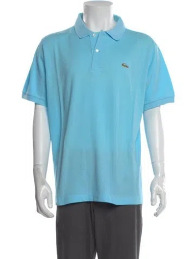 Pre-owned Lacoste Short Sleeve Shirt In Blue
