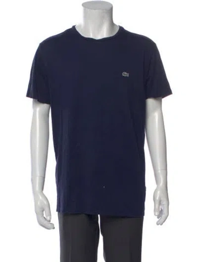 Pre-owned Lacoste Short Sleeve Shirt In Blue