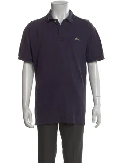 Pre-owned Lacoste Short Sleeve Shirt In Blue