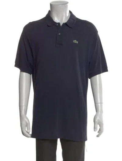 Pre-owned Lacoste Short Sleeve Shirt In Blue