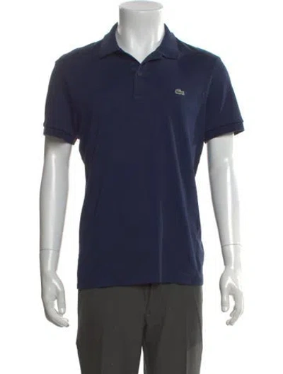 Pre-owned Lacoste Short Sleeve Shirt In Blue