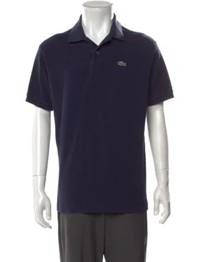 Pre-owned Lacoste Short Sleeve Shirt In Blue
