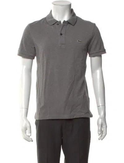 Pre-owned Lacoste Short Sleeve Shirt In Grey