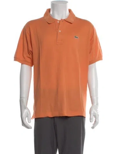 Pre-owned Lacoste Short Sleeve Shirt In Orange