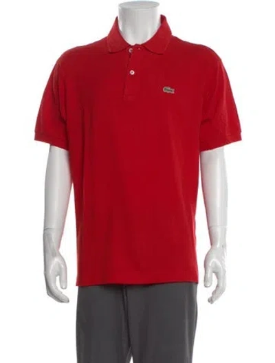 Pre-owned Lacoste Short Sleeve Shirt In Red