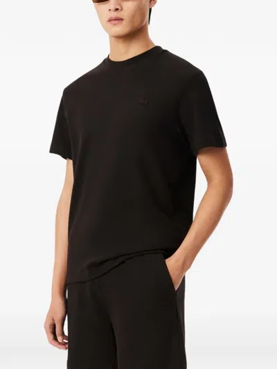 Lacoste Short-sleeve T-shirt In Black