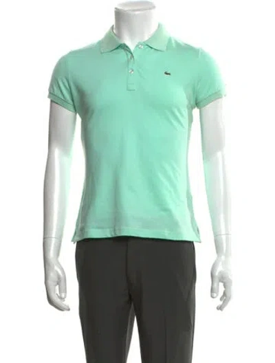 Pre-owned Lacoste Short Sleeve Top In Green