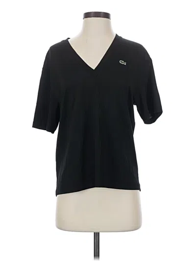 Pre-owned Lacoste Short Sleeve T-shirt In Black