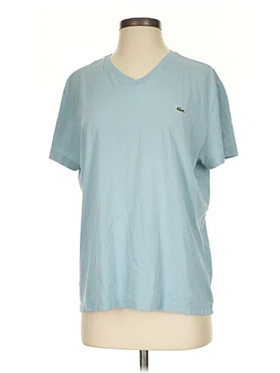 Pre-owned Lacoste Short Sleeve T-shirt In Blue