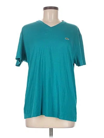Pre-owned Lacoste Short Sleeve T-shirt In Blue