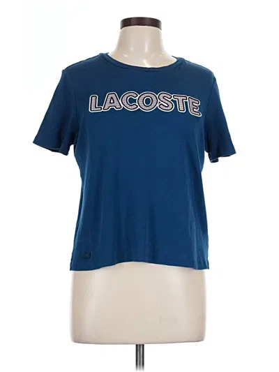 Pre-owned Lacoste Short Sleeve T-shirt In Blue