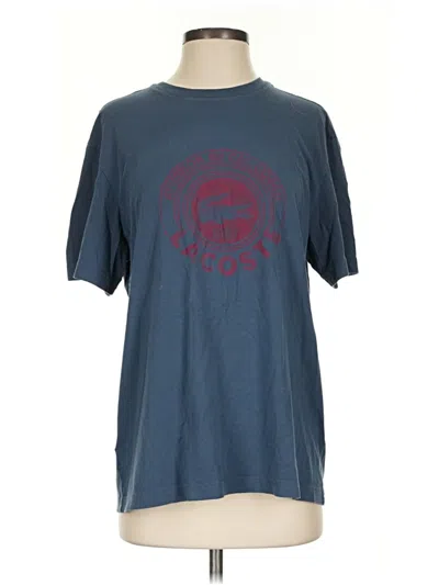 Pre-owned Lacoste Short Sleeve T-shirt In Blue