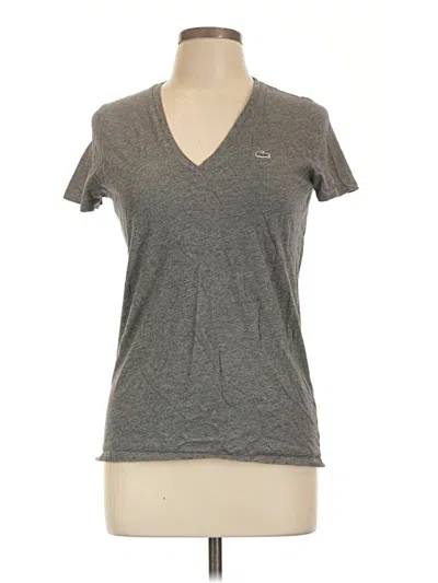 Pre-owned Lacoste Short Sleeve T-shirt In Gray