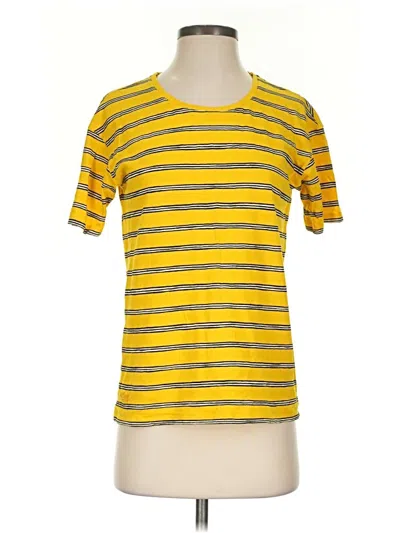 Pre-owned Lacoste Short Sleeve T-shirt In Yellow