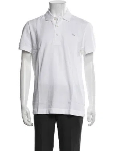 Pre-owned Lacoste Short Sleeve In White