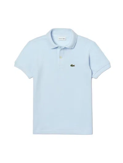 Lacoste Kids' Short-sleeved Polo Shirt In Blue
