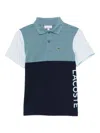 Lacoste Short-sleeved Polo Shirt In Blue