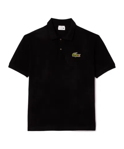 Lacoste Short-sleeved Polo Shirt In Black