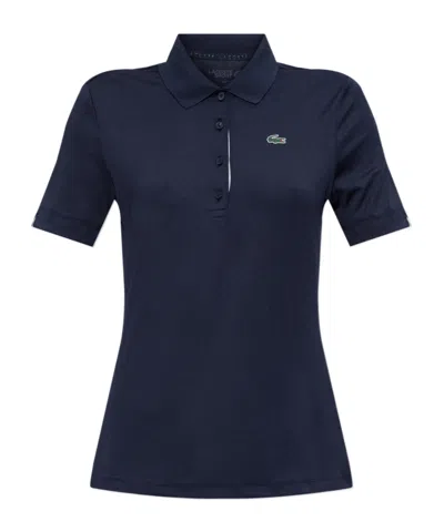 Lacoste Short-sleeved Polo Shirt In Black