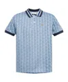 Lacoste Men's Classic Fit Monogram Polo - Xl - 6 In Blue