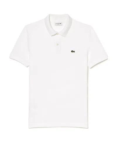 Lacoste Short Sleeved Polo T Shirt White In Bianco Bianco