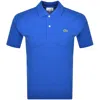 Lacoste Short Sleeved Polo T Shirt Blue