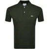 Lacoste Short Sleeved Polo T Shirt Green In Green