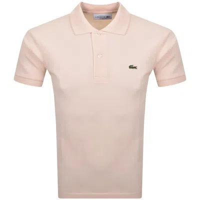 Lacoste Short Sleeved Polo T Shirt Pink