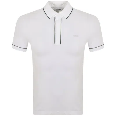 Lacoste Short Sleeved Polo T Shirt White