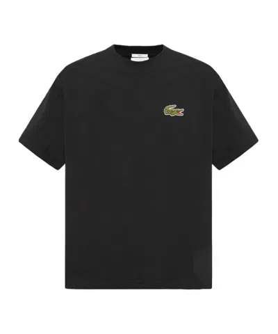 Lacoste Short-sleeved T-shirt In Black