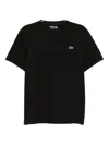 Lacoste Croc Crew-neck T-shirt Regular Fit In Black
