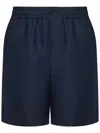 Lacoste Elasticated-waist Shorts In Blue