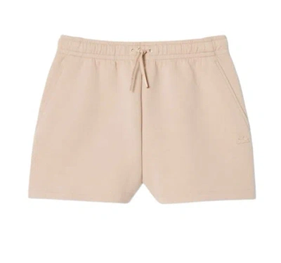 Lacoste Shorts Beige In Pink