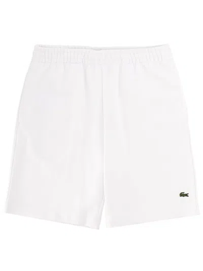 Lacoste Shorts With Logo In White