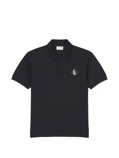 Lacoste Short-sleeve Logo Polo Shirt In Black
