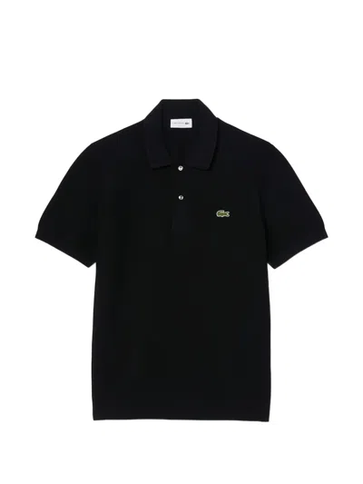 Lacoste Short-sleeve Polo Shirt In Black