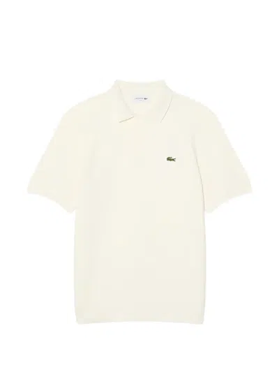 Lacoste Short-sleeve Polo Shirt In Neutral