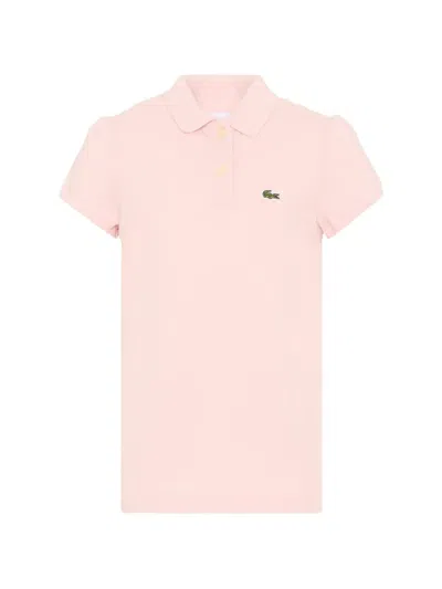 Lacoste Kids' Short-sleeve Polo Shirt In Pink