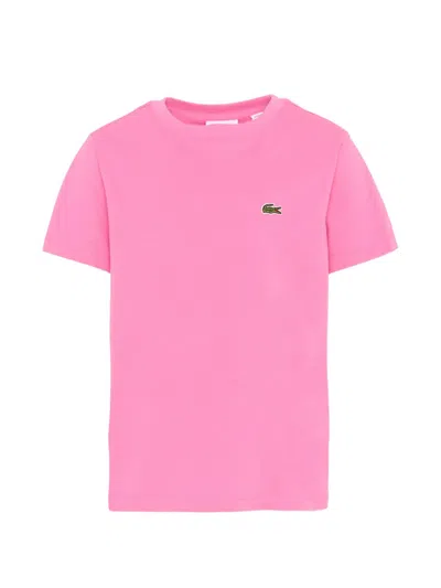 Lacoste Kids' Short-sleeve T-shirt In Pink