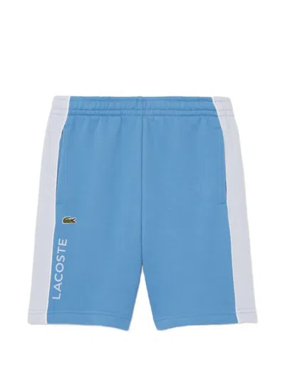 Lacoste Kids' Side Stripe Shorts In Blue