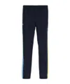 Lacoste Midnight Blue Polyester Joggers In Black