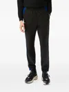 Lacoste Side-stripe Trousers In Black