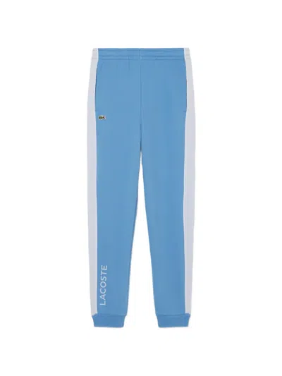 Lacoste Kids' Side-stripe Track Pants In Blue
