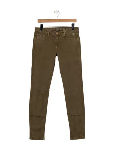 Pre-owned Lacoste Skinny Jeans In Green