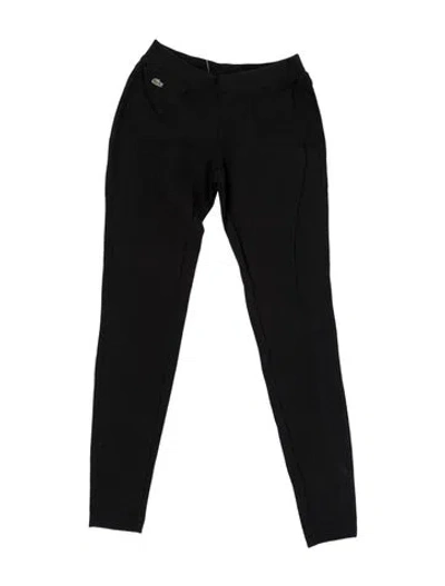 Pre-owned Lacoste Skinny Leg Pants In Black