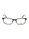 Lacoste Sleek Rectangular Eyeglasses In Black